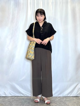 「DRESSTERIOR（ドレステリア）のアイテム」を使った、ネリさん（レディース・162cm）の春コーディネート