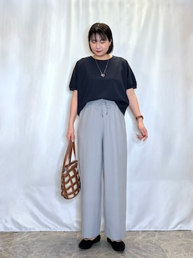 「SHOO・LA・RUE（シューラルー）のアイテム（トートバッグ）」を使った、ネリさん（レディース・162cm）の春コーディネート