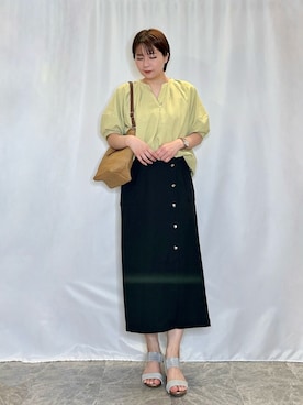 「DRESKIP（ドレスキップ）のアイテム」を使った、ネリさん（骨格ナチュラル・レディース・162cm）の春コーディネート
