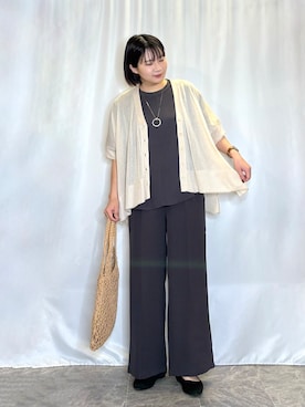 「SHOO・LA・RUE（シューラルー）のアイテム（パンプス）」を使った、ネリさん（レディース・162cm）の春コーディネート