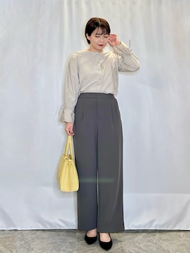 「DRESKIP（ドレスキップ）のアイテム」を使った、ネリさん（骨格ナチュラル・レディース・162cm）の春コーディネート