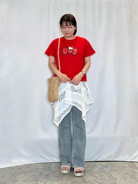 「sanrio（サンリオ）のアイテム」を使った、ネリさん（レディース・162cm）の夏コーディネート