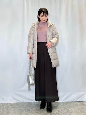 「DRESKIP（ドレスキップ）のアイテム（パンツ）」を使った、ネリさん（骨格ナチュラル・レディース・162cm）の冬コーディネート