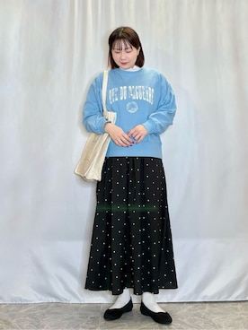 「off the wall（オフザウォール）のアイテム」を使った、ネリさん（レディース・162cm）の冬コーディネート