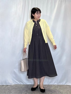 「tk.TAKEO KIKUCHI（ティーケータケオキクチ）のアイテム（トップス）」を使った、ネリさん（レディース・162cm）の春コーディネート