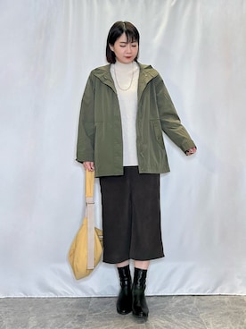 「冬服コーデ」｜「アイテム（ジャケット/アウター）」を使った、ネリさん（レディース・162cm）の冬コーディネート