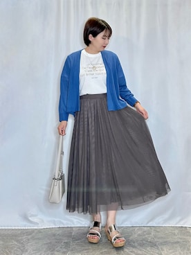 「DRESKIP（ドレスキップ）のアイテム」を使った、ネリさん（骨格ナチュラル・レディース・162cm）の春コーディネート