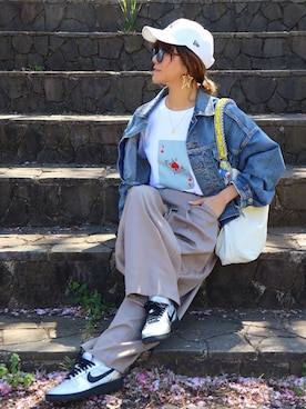 「La-gemme（ラジェム）のアイテム」を使った、non0910さん（レディース・158cm）の春コーディネート