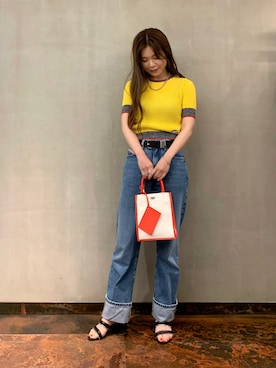 「ロングヘア」｜「アイテム（その他トップス）」を使った、miiさん（レディース・156cm）の夏コーディネート