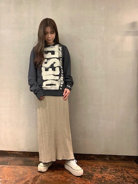 DIESEL 黒 ロングスウェットスカート DIESEL 黒 ロングスウェットスカート