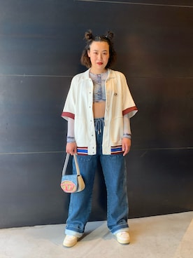 「DIESEL（ディーゼル）のアイテム（Tシャツ/カットソー）」を使った、Lily(りりー)さん（レディース・160cm）の春コーディネート