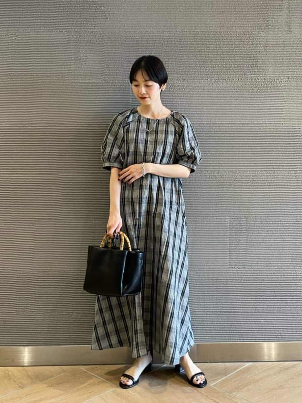 未使用24SS ユナイテッドアローズglrドビーストライプコンシャスワンピース UNITED ARROWS LTD. OUTLET｜[size SHORT/TALLあり]ドビー