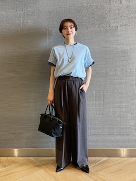 「green label relaxing（グリーンレーベルリラクシング）のアイテム」を使った、山田（yamada）さん（レディース・151cm）の春コーディネート