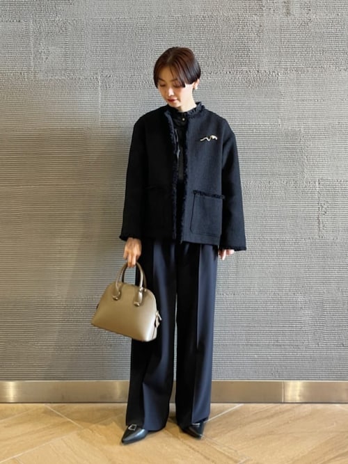 セール】［size SHORT/TALLあり］パウドレ ワイド パンツ