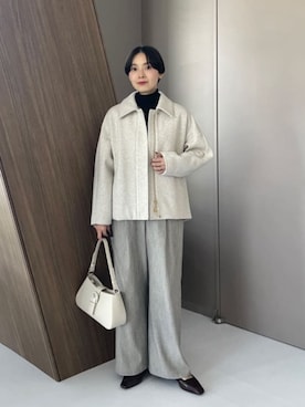 「アイテム（つなぎ/オールインワン）」を使った、山田（yamada）さん（レディース・151cm）の秋コーディネート