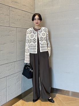 「骨格ウェーブ」｜「アイテム（オールインワン・サロペット）」を使った、山田（yamada）さん（レディース・151cm）の秋コーディネート