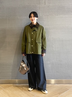 「アイテム（カバーオール）」を使った、山田（yamada）さん（レディース・151cm）の秋コーディネート