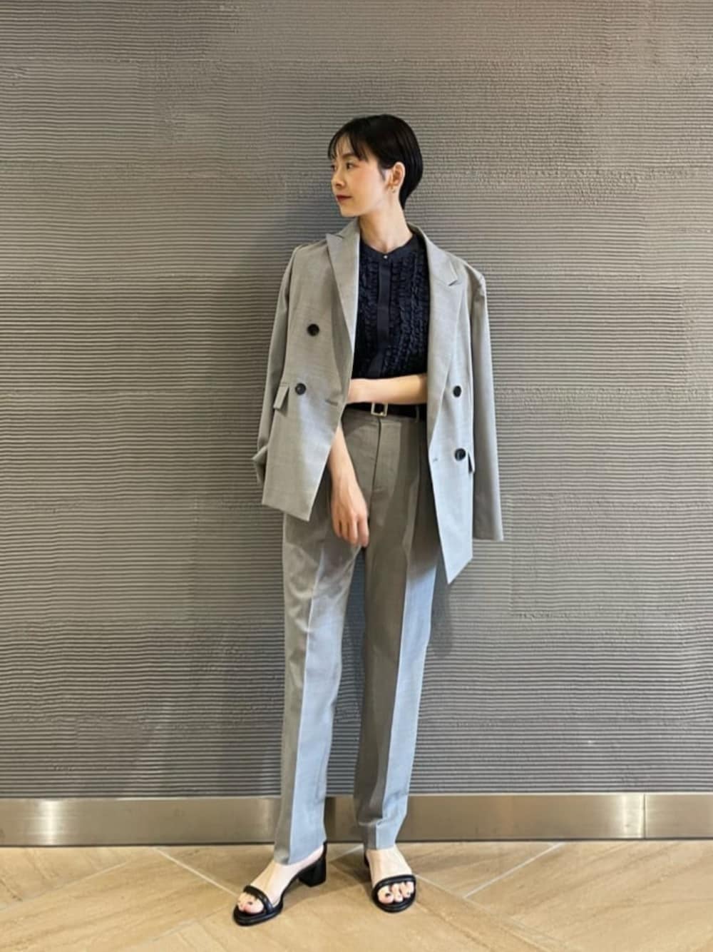 【美品】ライトカチリラ　ダブルジャケット UNITED ARROWS green label relaxing ライト カチリラ ダブル