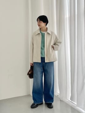 「green label relaxing（グリーンレーベルリラクシング）のアイテム（ローファー）」を使った、山田（yamada）さん（レディース・151cm）の秋コーディネート