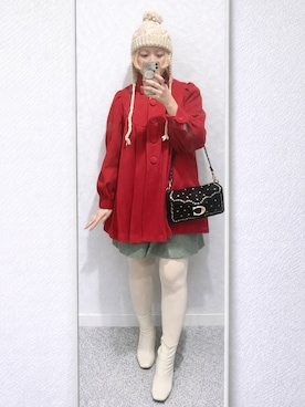 「COACH（コーチ）のアイテム」を使った、あとでさん（レディース・158cm）の冬コーディネート