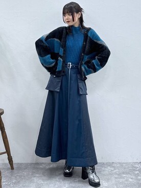 「HARE（ハレ）のアイテム」を使った、Ayumiさん（骨格ナチュラル・レディース・158cm）の秋コーディネート