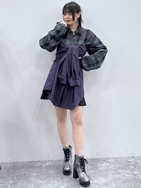 「HARE（ハレ）のアイテム」を使った、Ayumiさん（骨格ナチュラル・レディース・158cm）の秋コーディネート