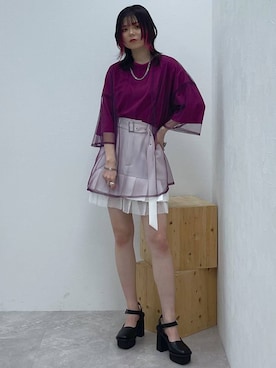 「HARE（ハレ）のアイテム」を使った、Ayumiさん（骨格ナチュラル・レディース・158cm）の夏コーディネート