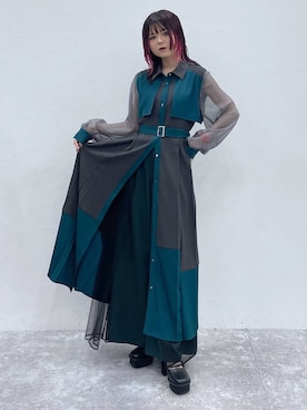 プリーツシアーキリカエワンピース(HARE)を使った人気ファッション