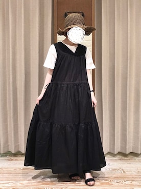 「テチチ(Te chichi)」｜「アイテム（帽子）」を使った、ﾀﾆｶﾞﾜさん（レディース・148cm）の夏コーディネート
