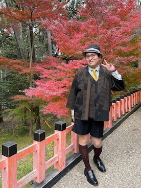 「ハイソックス」｜piavocomusoさん（メンズ・172cm）の冬コーディネート