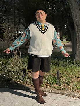 「ikka（イッカ）のアイテム」を使った、piavocomusoさん（メンズ・172cm）の夏コーディネート
