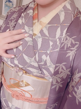 「アイテム（水着/着物・浴衣）」を使った、Lemieさん（レディース・165cm）の秋コーディネート