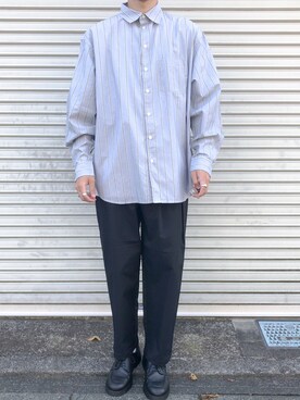 「RUUBON（ルーボン）のアイテム（その他パンツ）」を使った、りゅうさん（メンズ・172cm）の秋コーディネート