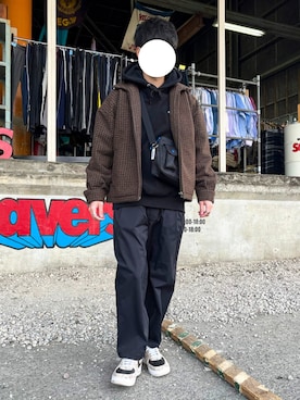 「RUUBON（ルーボン）のアイテム（その他パンツ）」を使った、りゅうさん（メンズ・172cm）の春コーディネート