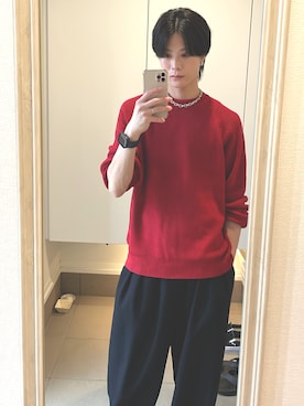 「アイテム（ピアス（片耳用））」を使った、kousukeさん（メンズ・174cm・20代）の秋コーディネート