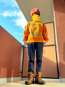 「アイテム（その他シューズ）」を使った、きんぎょさん（レディース・158cm）の冬コーディネート