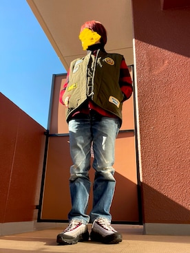 「アイテム（その他アウター）」を使った、きんぎょさん（レディース・158cm）の冬コーディネート