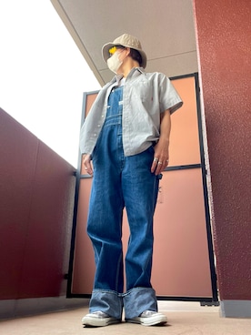 「アイテム（オールインワン・サロペット）」を使った、きんぎょさん（レディース・158cm）の秋コーディネート