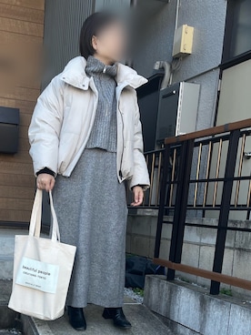 「B.C STOCK（ベーセーストック）のアイテム」を使った、haさん（レディース・152cm）の冬コーディネート