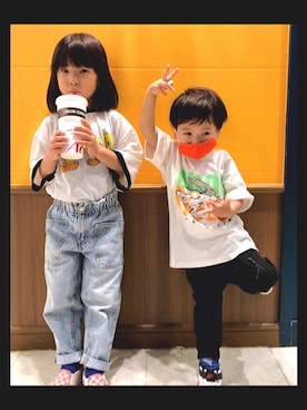 「ZARA KIDS」｜「アイテム（その他）」を使った、なな✿こうさん（キッズ・110cm）の夏コーディネート