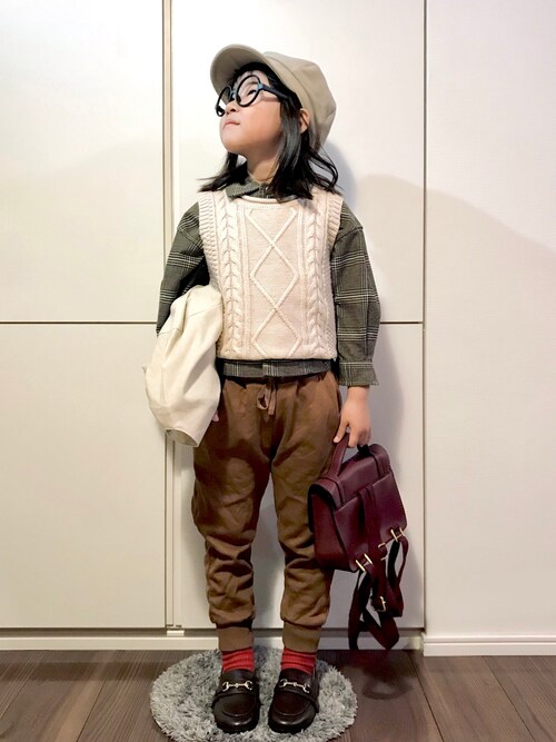 なな こう 無印良品のキャスケットを使ったコーディネート Wear