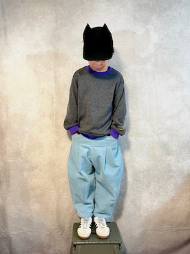 「アイテム（帽子）」を使った、なな✿こうさん（キッズ・120cm）の秋コーディネート