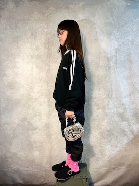 「アイテム（バッグ）」を使った、なな✿こうさん（キッズ・132cm）の秋コーディネート