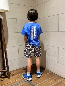「アイテム（Tシャツ/カットソー）」を使った、なな✿こうさん（キッズ・128cm）の夏コーディネート