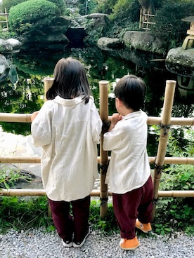 「JEANASIS（ジーナシス）のアイテム」を使った、なな✿こうさん（キッズ・110cm）の秋コーディネート