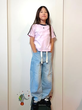 「classicalelf（クラシカルエルフ）のアイテム（パンツ）」を使った、なな✿こうさん（キッズ・128cm）の夏コーディネート
