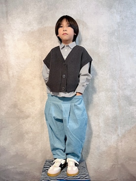 「アイテム（シャツ/ブラウス）」を使った、なな✿こうさん（キッズ・129cm）の秋コーディネート