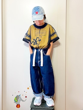 「classicalelf（クラシカルエルフ）のアイテム（パンツ）」を使った、なな✿こうさん（キッズ・128cm）の夏コーディネート
