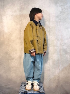 「アイテム（その他アウター）」を使った、なな✿こうさん（キッズ・129cm）の秋コーディネート