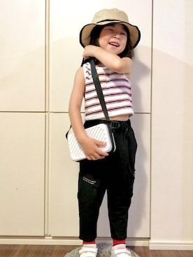 「ZARA KIDS」｜「アイテム（その他）」を使った、なな✿こうさん（キッズ・110cm）の夏コーディネート